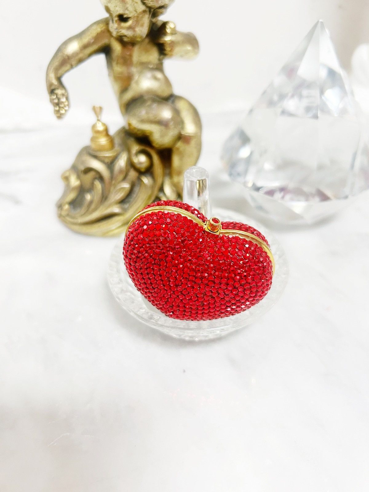 Judith Leiber Authentic Judith Leiber Crystal Strass Heart & Soul Pill Box Size ONE SIZE - 3 Thumbnail