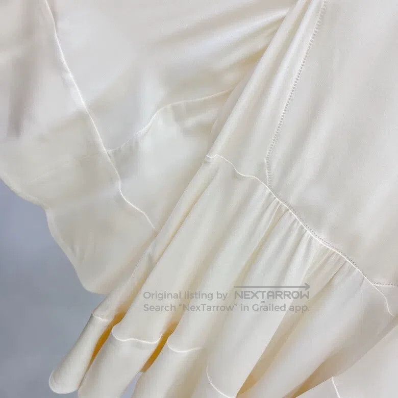 Other Valentino Beige white silk top Size S / US 4 / IT 40 - 4 Thumbnail