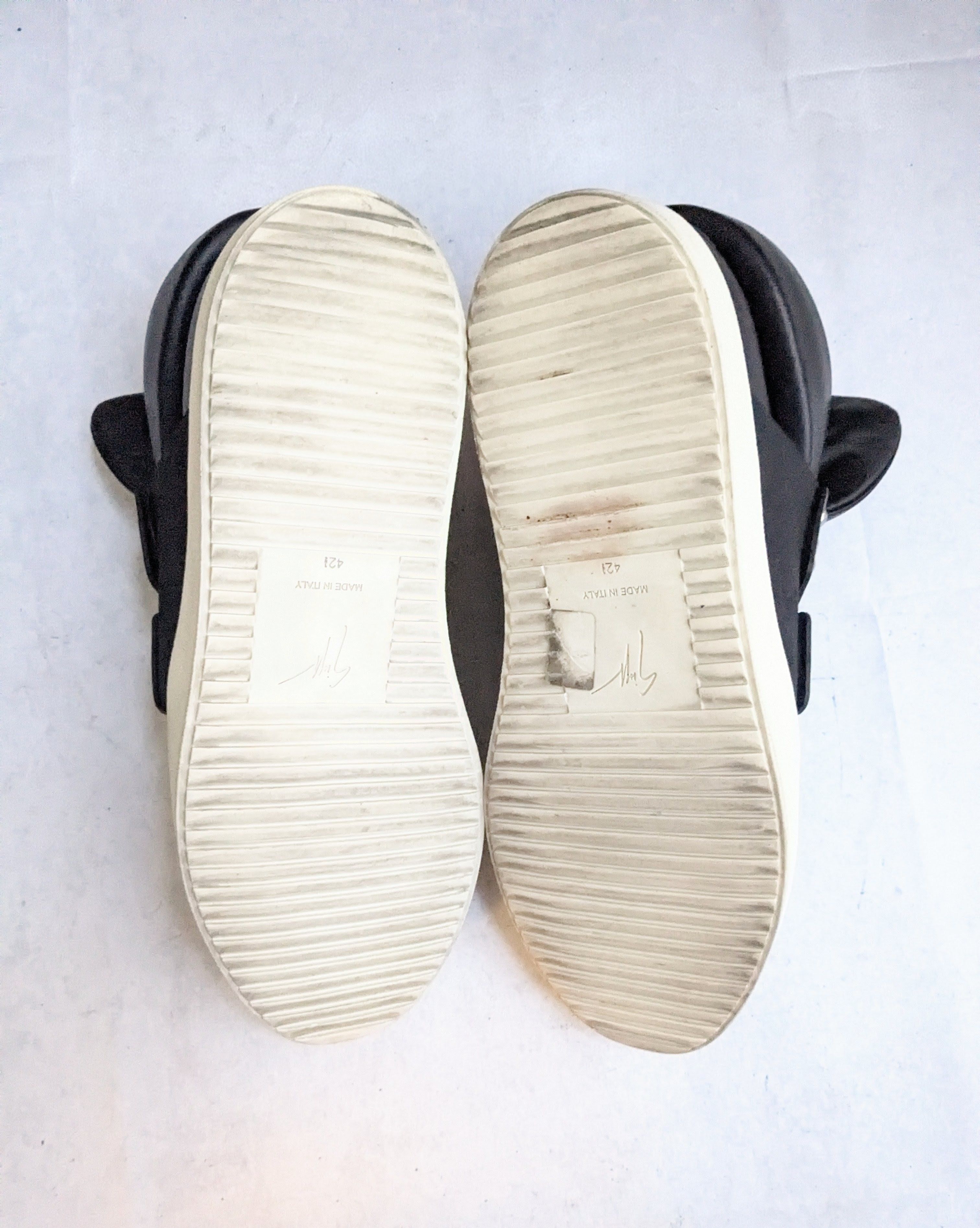 Giuseppe Zanotti Giuseppe Zanotti Sneakers 9.5 42.5 Black High Tops White Size US 9.5 / EU 42-43 - 11 Thumbnail