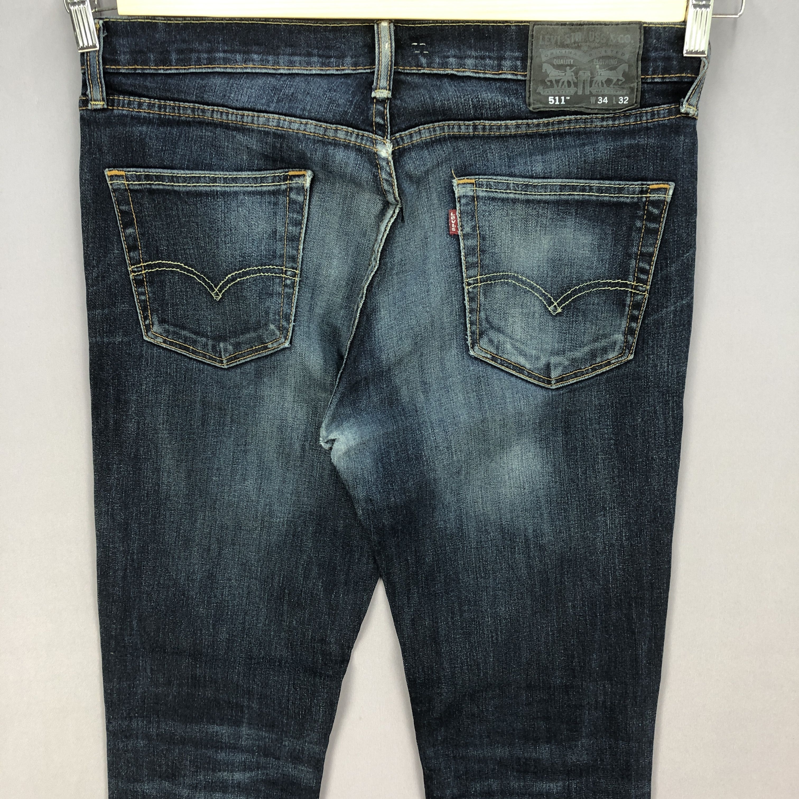 Levi's Vintage Levis 511 Slim Jeans Levi's Tapered Skinny Denim Size US 34 / EU 50 - 4 Thumbnail