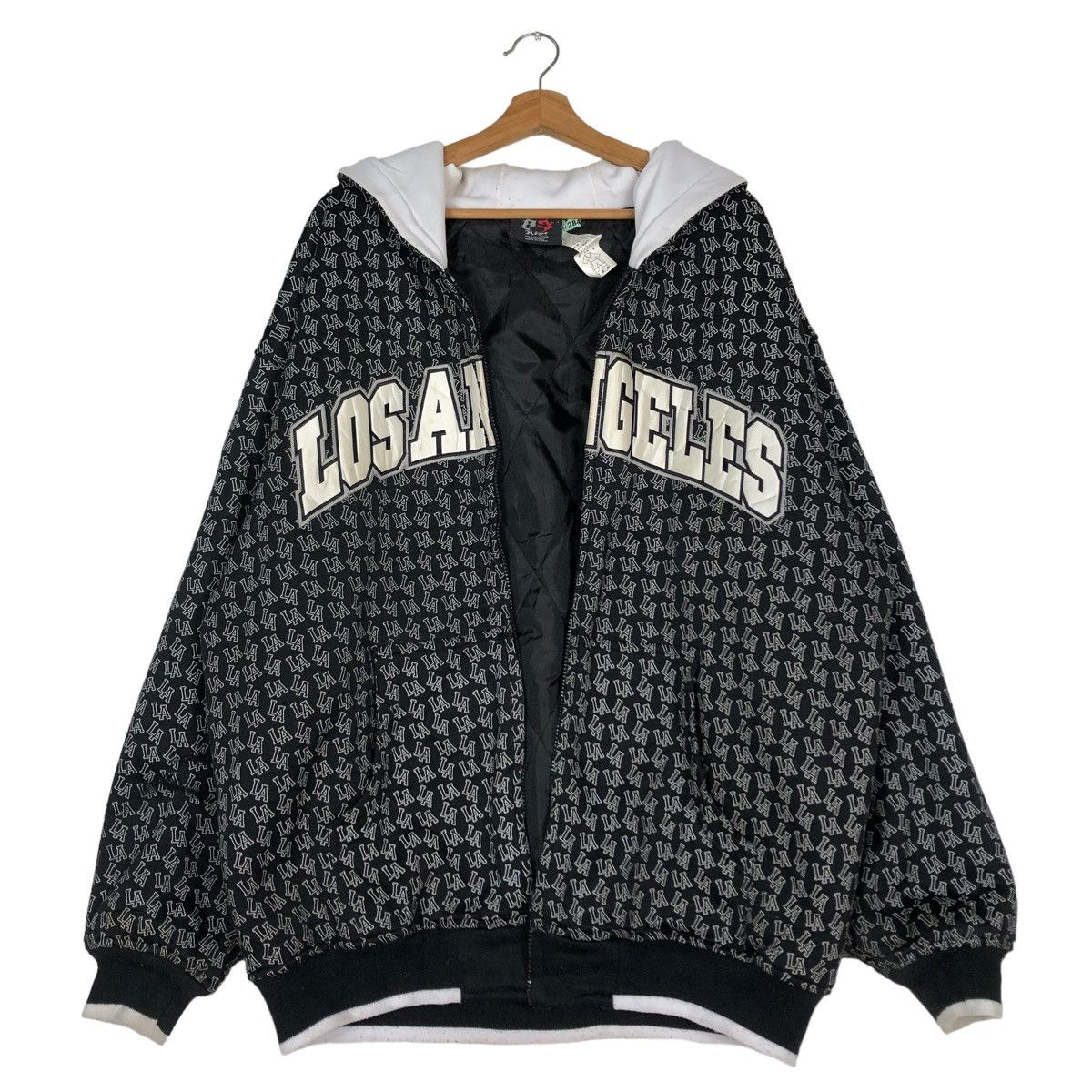 Japanese Brand × Vintage 🔥VINTAGE HOODIE JACKET LOS ANGELES FULL PRINT Size US L / EU 52-54 / 3 - 1 Thumbnail