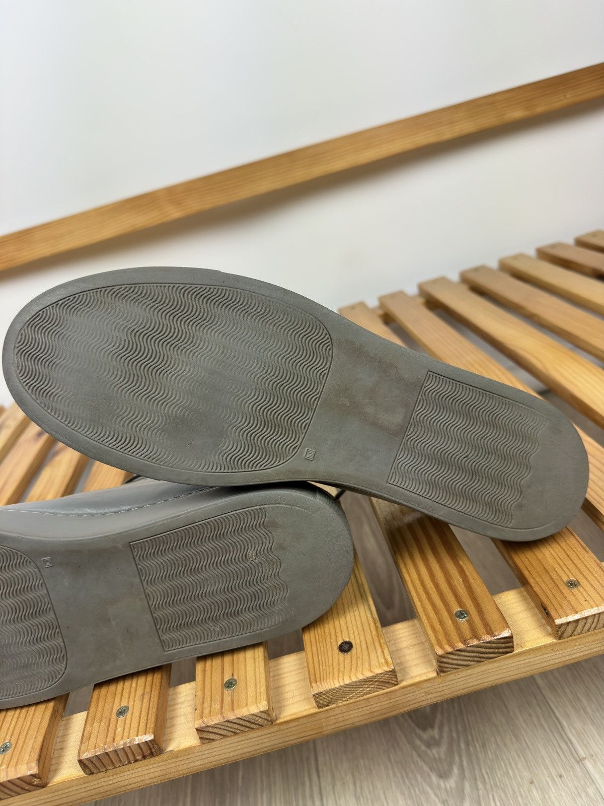 Common Projects Common Projects Achilles Low Gray Leather Shoes Size US 11.5 / EU 44-45 - 9 Thumbnail