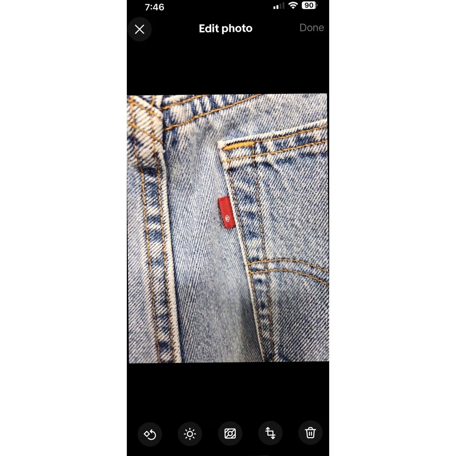 Levi's Levi’s 560 Jeans Light Blue 31 in Inseam Women 12 High Rise Mom Straight Denim USA Button Zip Regular Loose Size 12 Size 24" / US 00 / IT 34 - 7 Thumbnail