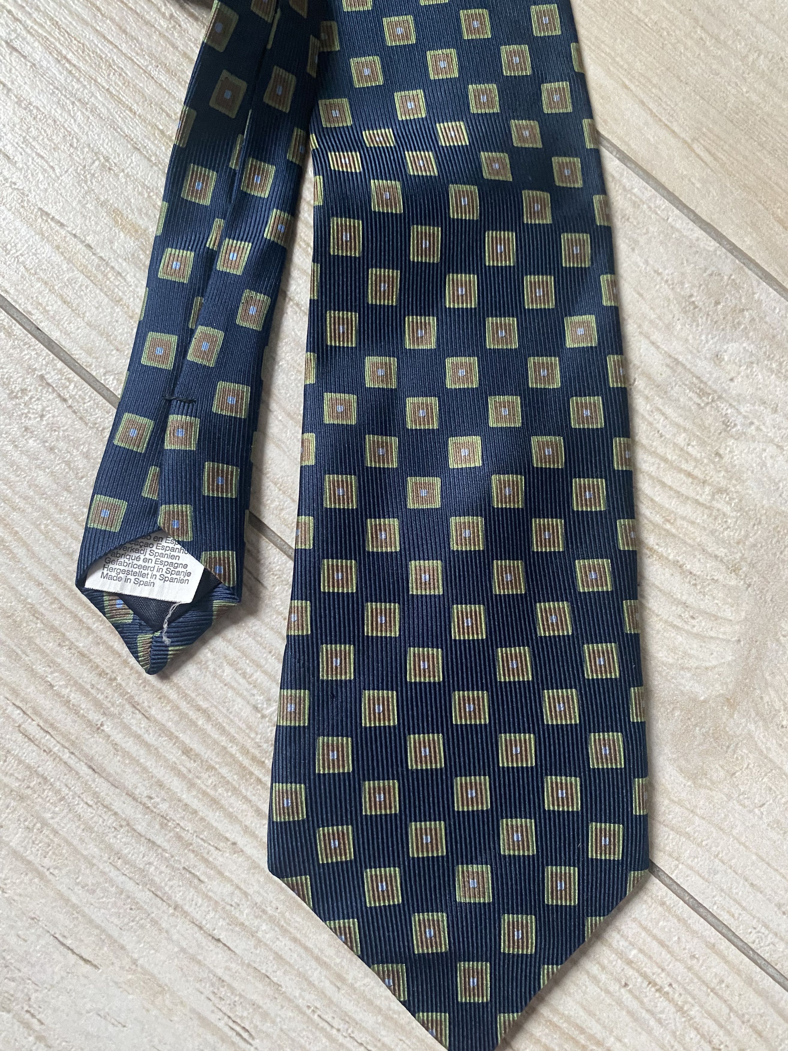 Massimo Dutti × Vintage Vintage Massimo Dutti Silk Tie – Made in Spain Size ONE SIZE - 6 Thumbnail
