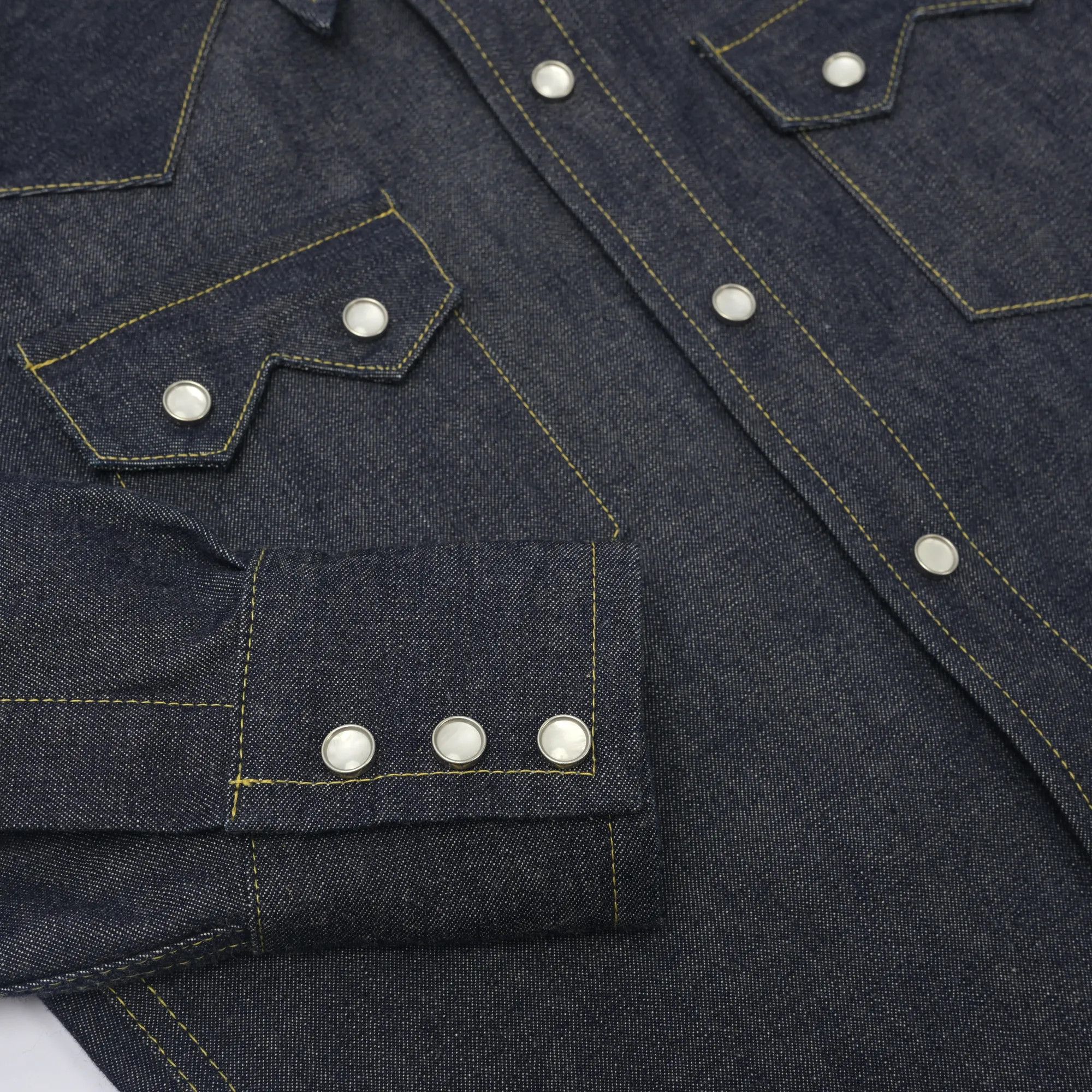 Bryceland's Westerner Denim Shirt (34) in Blue, Men's (Size Xs) — image 5 of 6