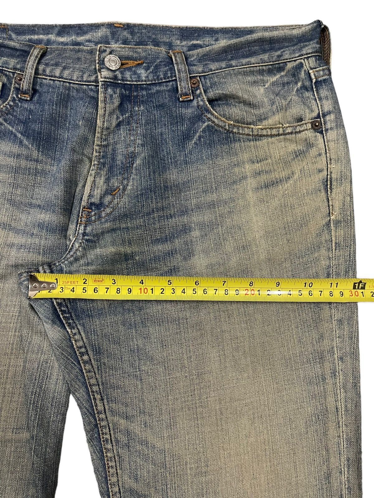 14th Addiction Vintage Japanese Brand Blue Faded Wash Style Bootcut Jeans Size US 34 / EU 50 - 12 Thumbnail
