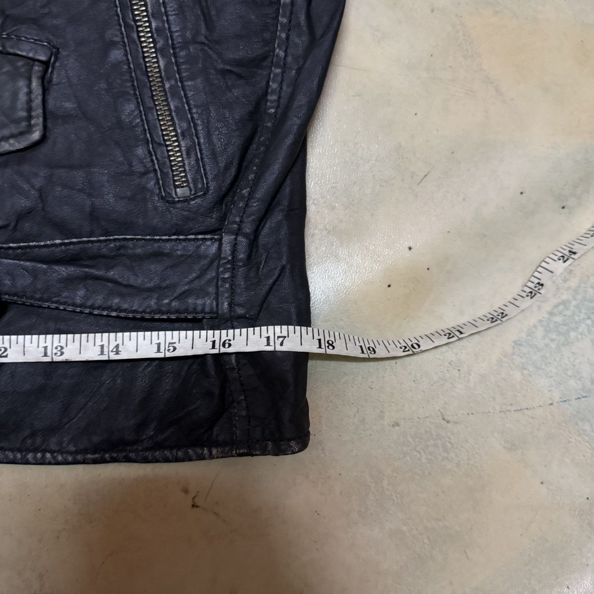 Genuine Leather Punk Double Collar Leather Jacket Size US S / EU 44-46 / 1 - 9 Thumbnail
