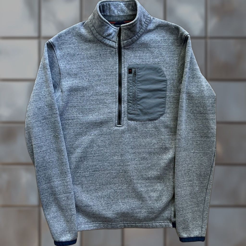 Relwen Relwen Micropile Half Zip Small Gray Lightweight Jacket Outerwear Mens Size US S / EU 44-46 / 1 - 1 Thumbnail