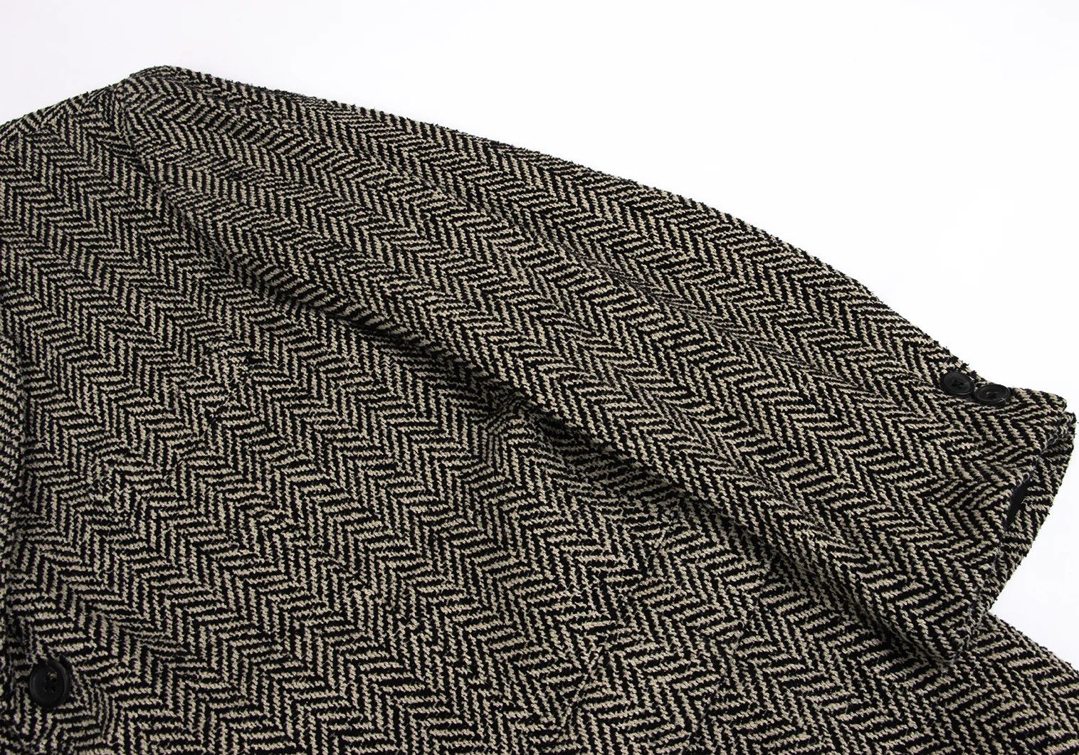 Yohji Yamamoto Yohji Yamamoto Houndstooth T Jacket Black Beige Size US S / EU 44-46 / 1 - 6 Thumbnail