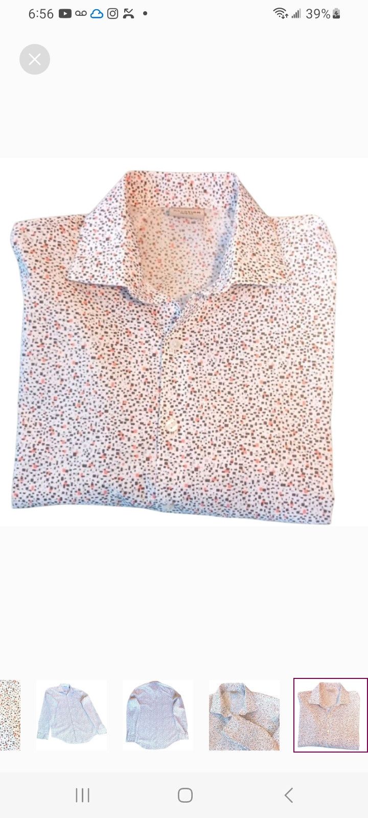 Kenneth Cole REACTION KENNETH COLE Slim-Fit Long-Sleeve Shirt Size US M / EU 48-50 / 2 - 2 Thumbnail