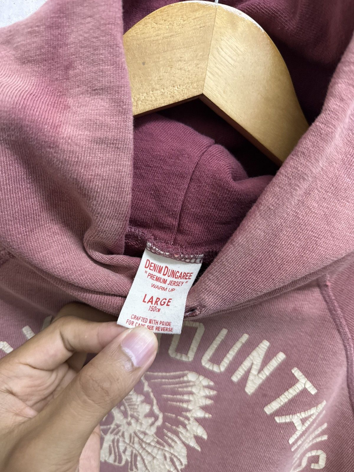 Japanese Brand Thrashed Sun Faded Denim Dungarees Hoodie Size XS / US 0-2 / IT 36-38 - 4 Thumbnail