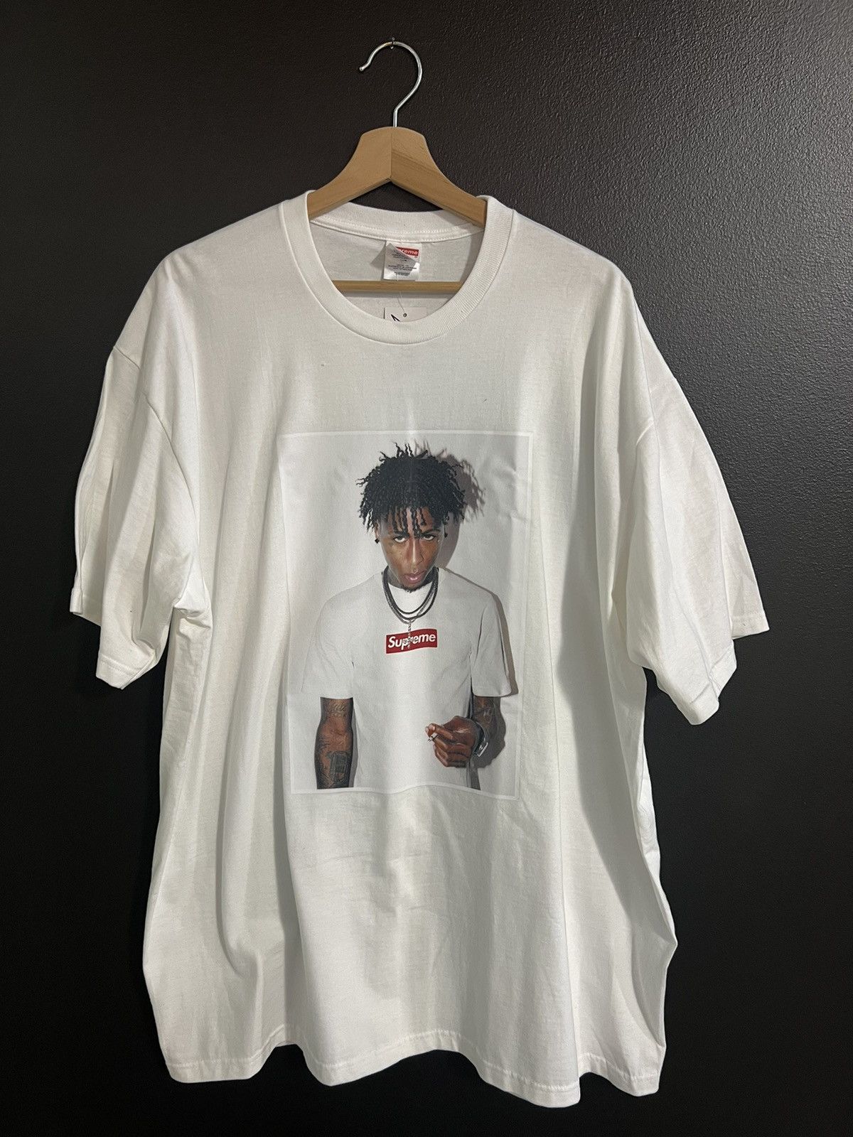 image of Supreme Nba Youngboy Tee Size Xxl in White, Men's