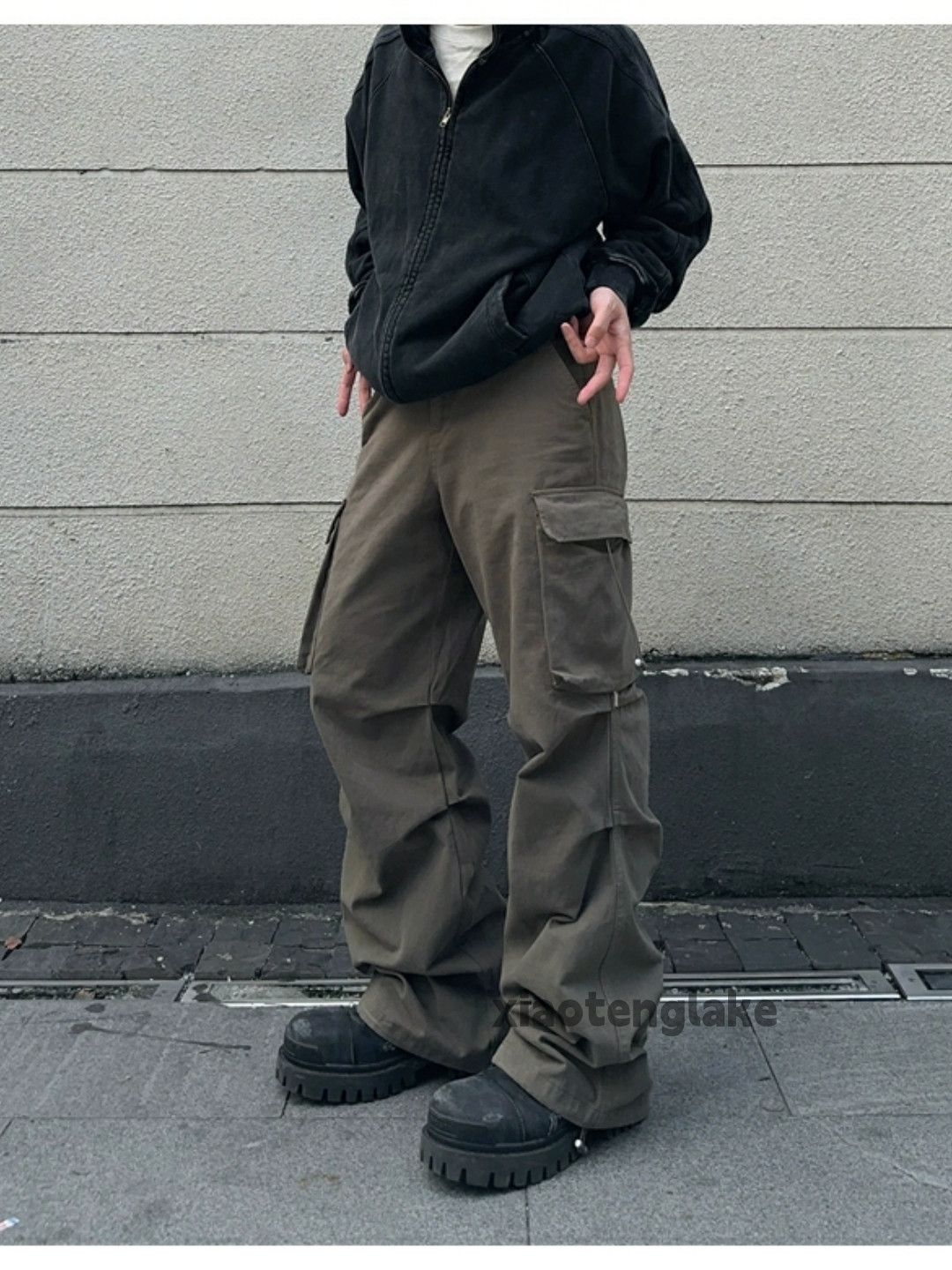 Designer × Japanese Brand × Vintage washed faded loose baggy skate hiphop cargo pants Size US 32 / EU 48 - 2 Thumbnail