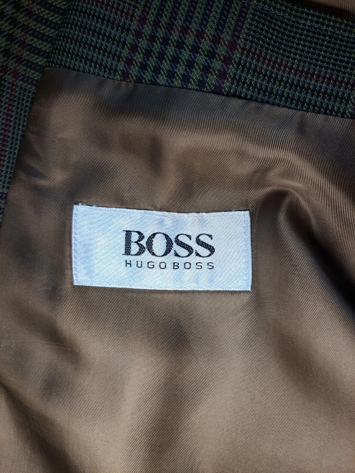 Hugo Boss VIRGIN WOOL Hugo Boss Sport Coat 42L Long Green Glen Plaid Size 42L - 2 Thumbnail