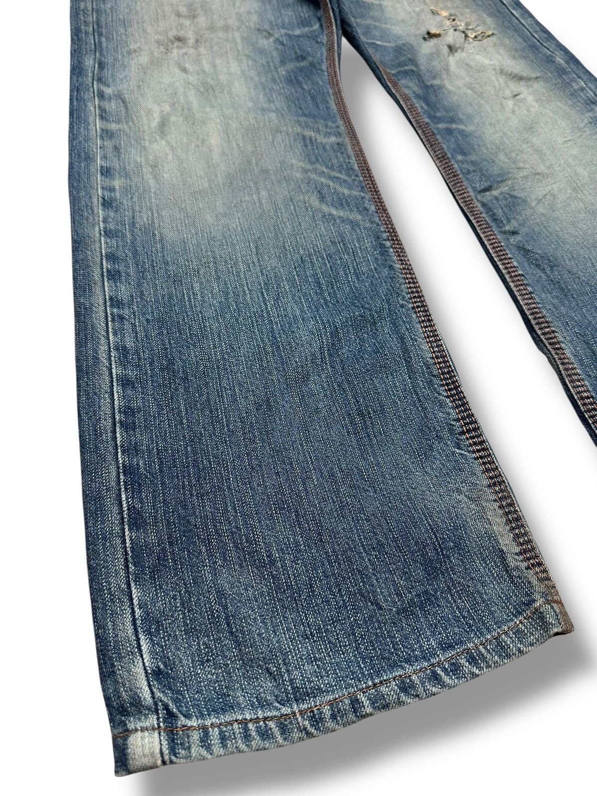 Edwin Edwin 403XVS Jeans | Authentic Denim | Rare Orange Stitching Size US 35 - 12 Thumbnail