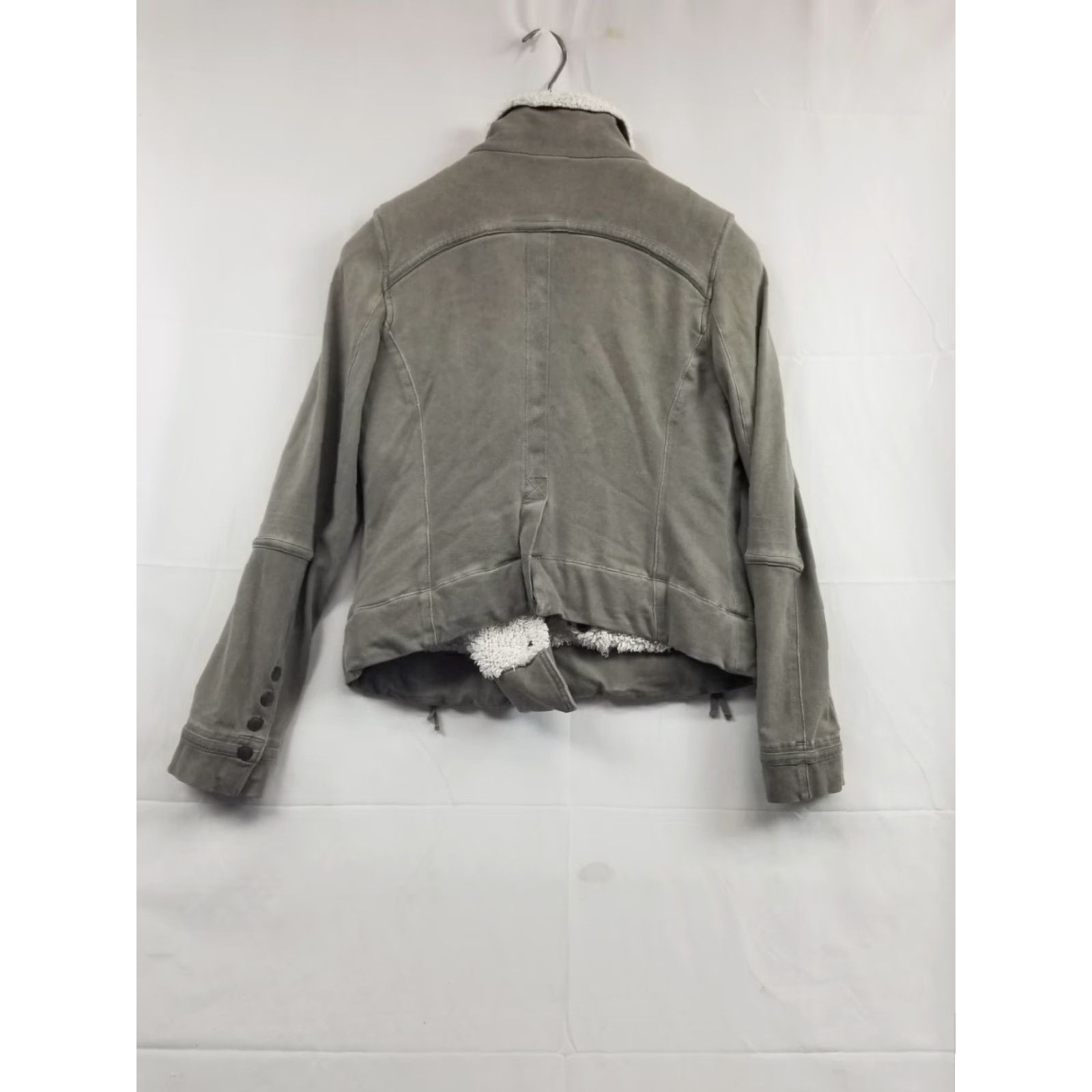 Anthropologie Marrakech Jacket Womens Gray Moto Jacket French Terry Medium Size M / US 6-8 / IT 42-44 - 2 Thumbnail