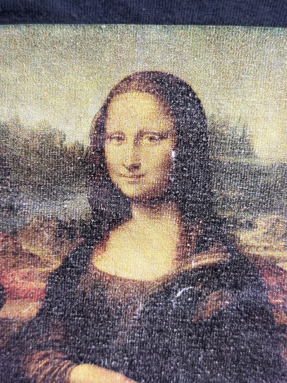 Vintage Vintage Leonado Da Vinci “Mona Lisa” Age Unknown Faded Tee Size US XL / EU 56 / 4 - 3 Thumbnail