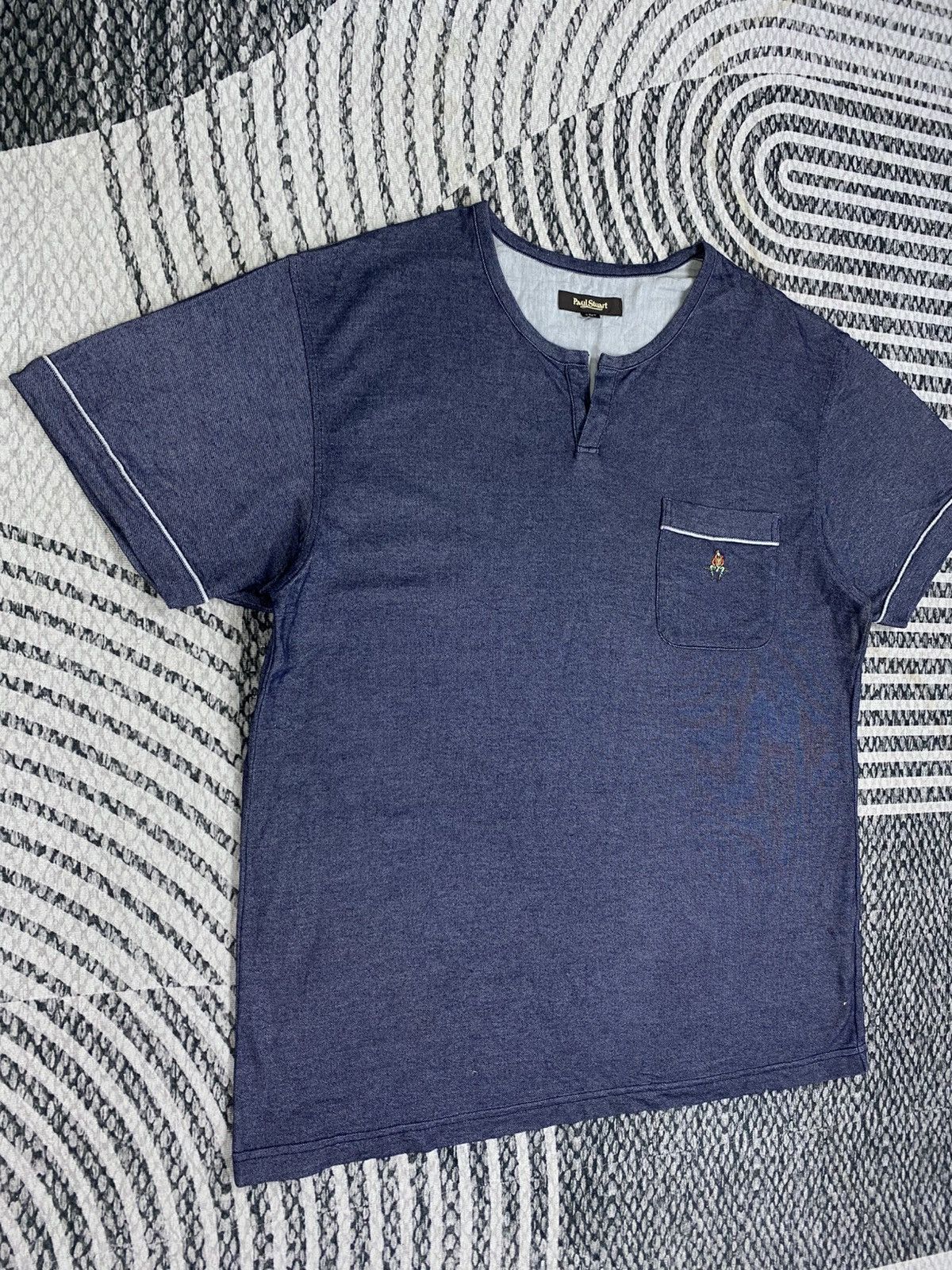 Paul Stuart Vintage Paul Stuart Small Logo Embroidered Shortsleeve Shirt Size US L / EU 52-54 / 3 - 3 Thumbnail