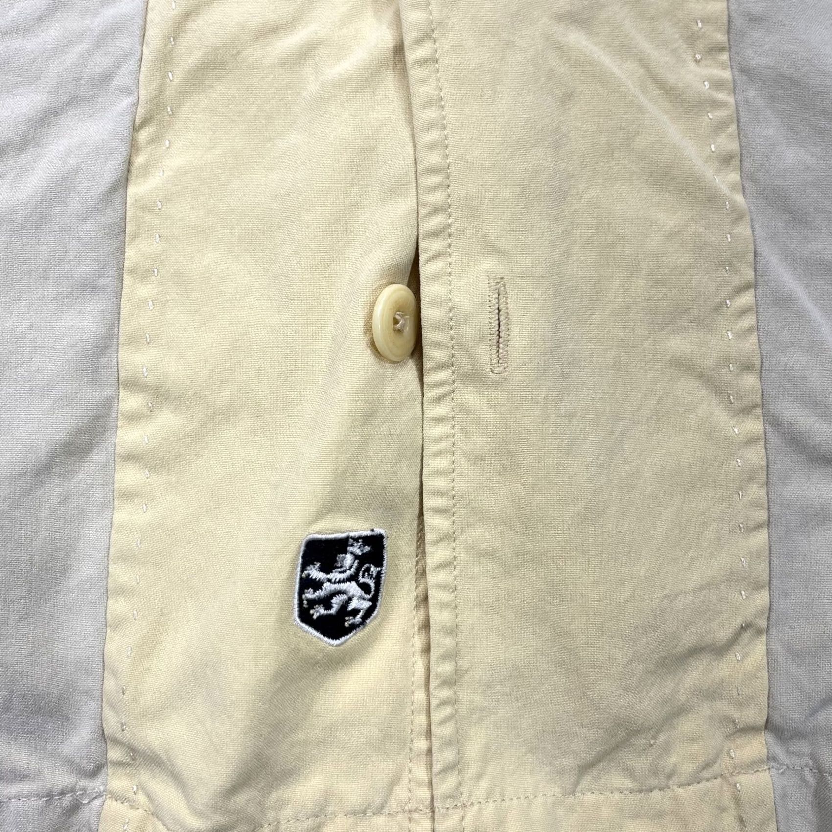 Nat Nast Nat Nast Luxury Originals Shirt Mens Medium Yellow Silk Vintage 90s All Seasons Casual Short Sleeve Button-Up Collared 90s Mens (Yellow) Size US M / EU 48-50 / 2 - 4 Thumbnail