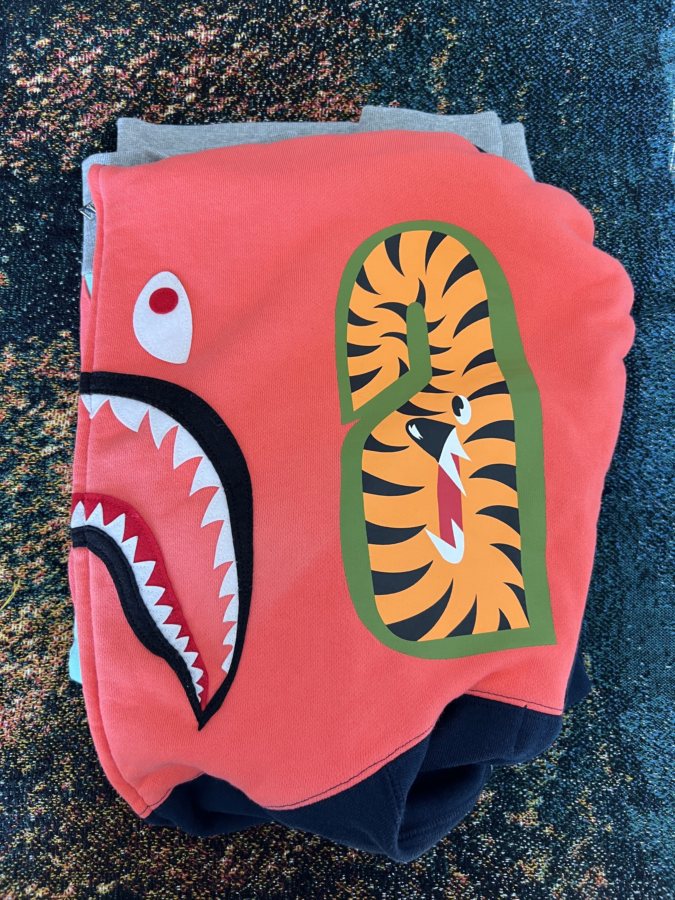 Bape Bape Multi Color Full Zip Shark Hoodie Size US L / EU 52-54 / 3 - 3 Thumbnail