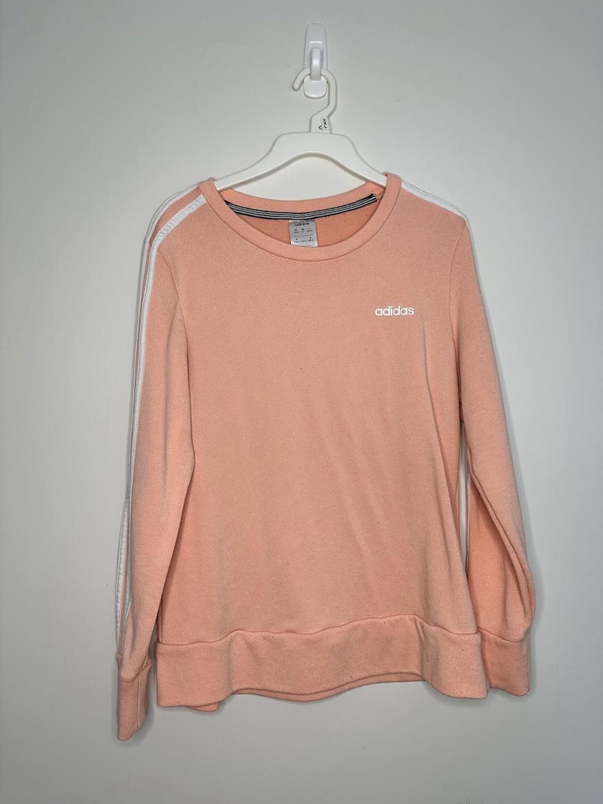 Adidas Adidas Women's Three Stripes Pullover Sweatshirt Pink -Sz. M Size M / US 6-8 / IT 42-44 - 1 Thumbnail