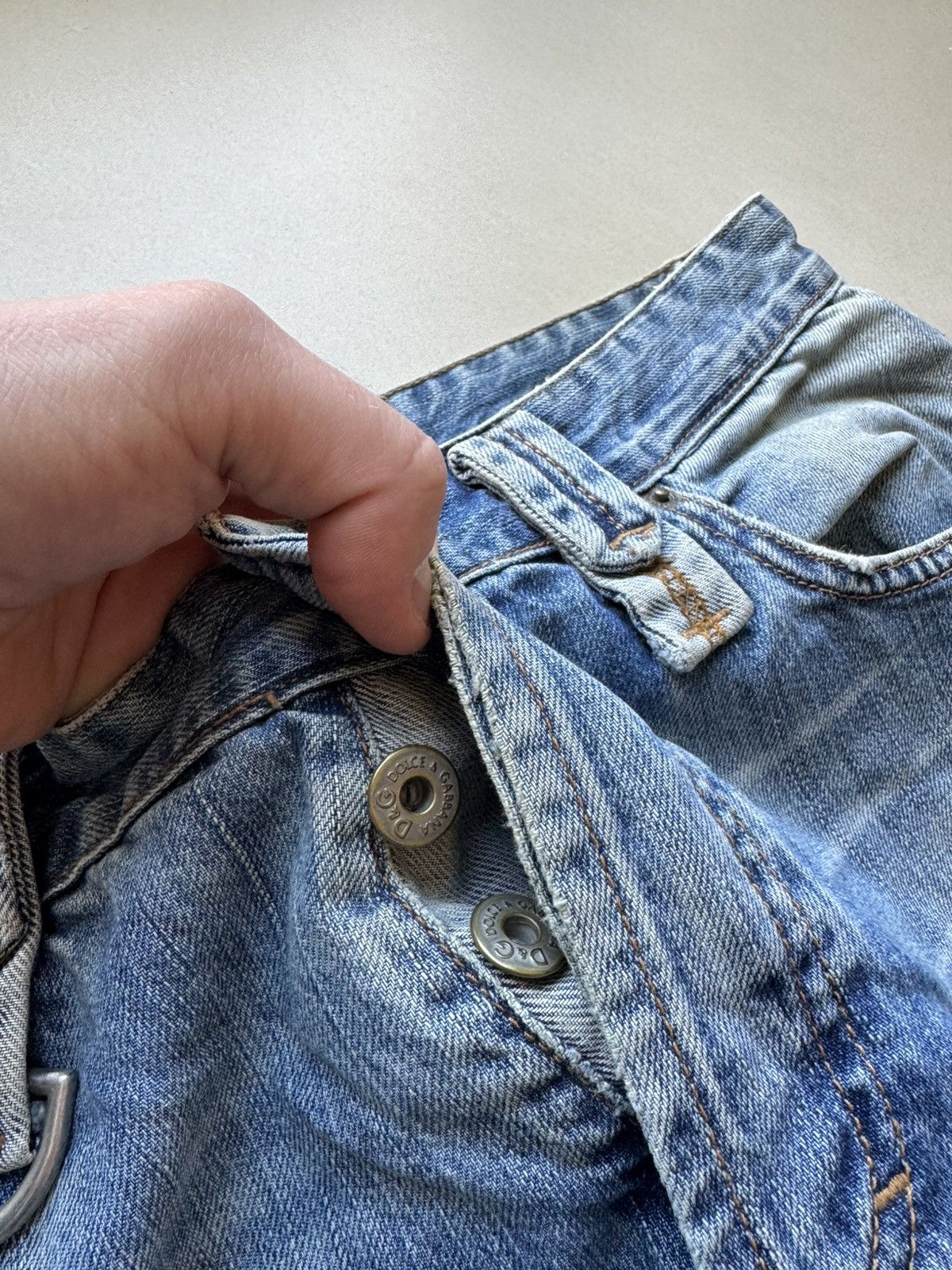 Y2K Dolce&Gabbana Distressed Denim Pants
