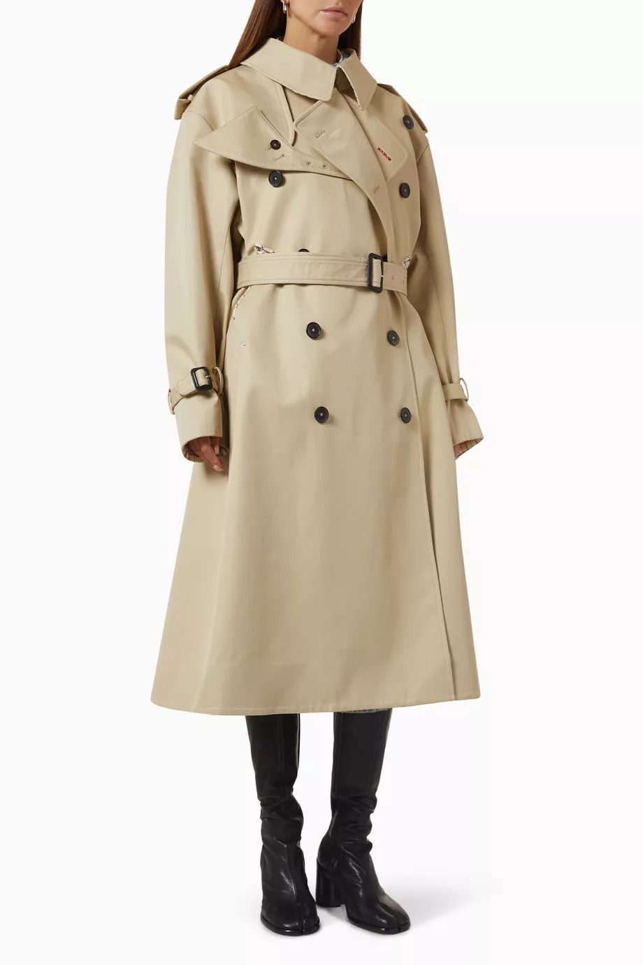 Maison Margiela o1y0625 Trench Coat in Beige Size M / US 6-8 / IT 42-44 - 1 Thumbnail