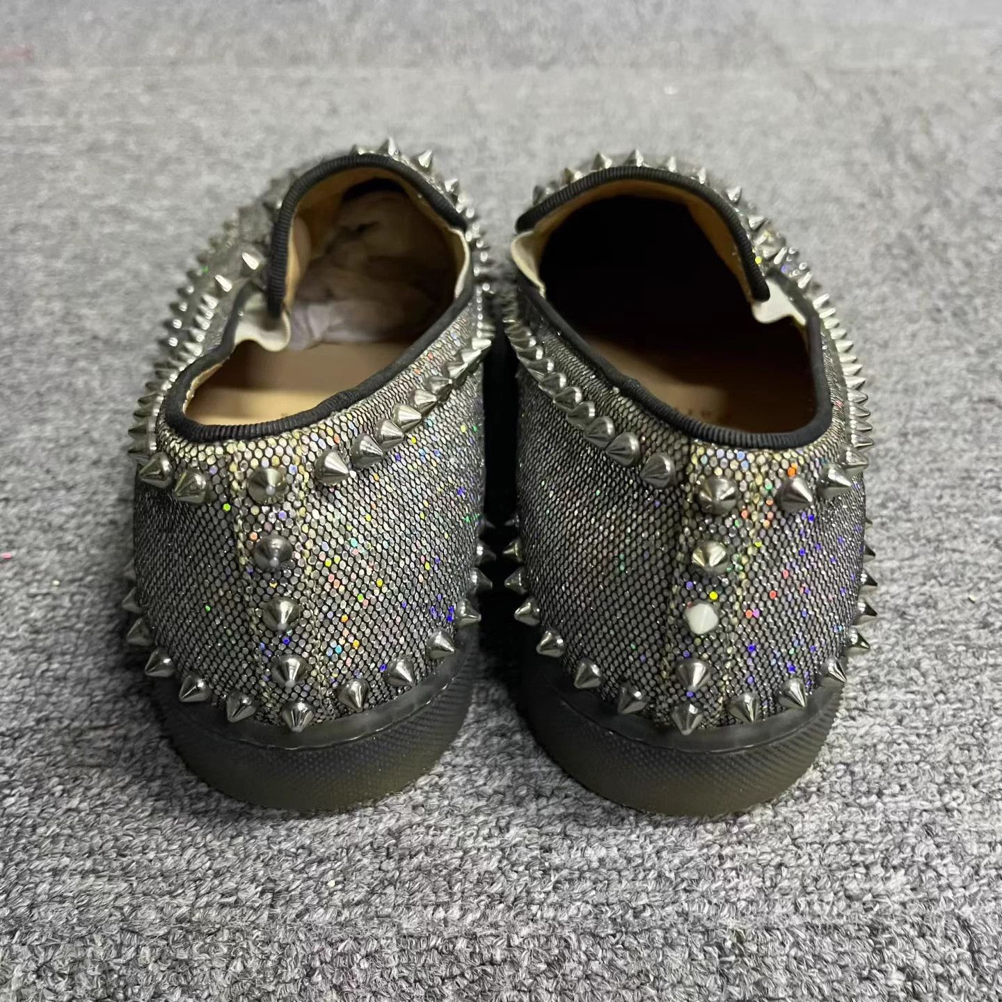 Christian Louboutin Christian Louboutin Studded Round Toe Slip-On 39 Hot New Size US 8 / IT 38 - 3 Thumbnail