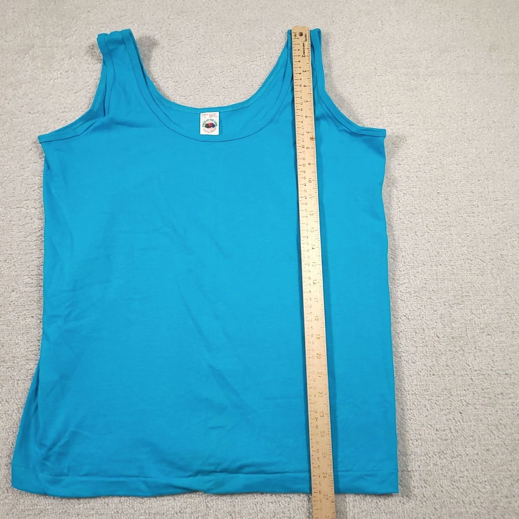 Fruit Of The Loom VINTAGE Fruit of the Loom Tank Top Blue 100% Cotton Large USA Women’s 90s 80s Tank Shirt Sleeveless Knit Crew Neck T-Shirt Size L / US 10 / IT 46 - 5 Thumbnail