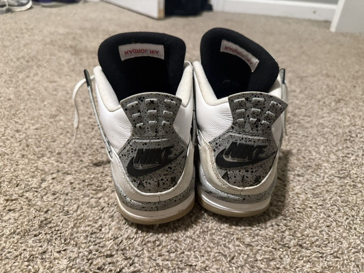 Jordan Brand Air Jordan Retro White Cement 4 10.5 Size US 10.5 / EU 43-44 - 5 Thumbnail