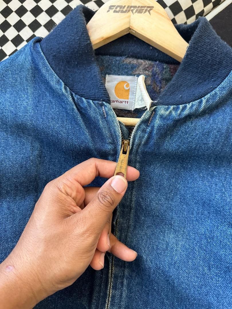 Carhartt × Vintage VINTAGE 80’s CARHARTT DETROID DENIM JACKET Size US M / EU 48-50 / 2 - 3 Thumbnail