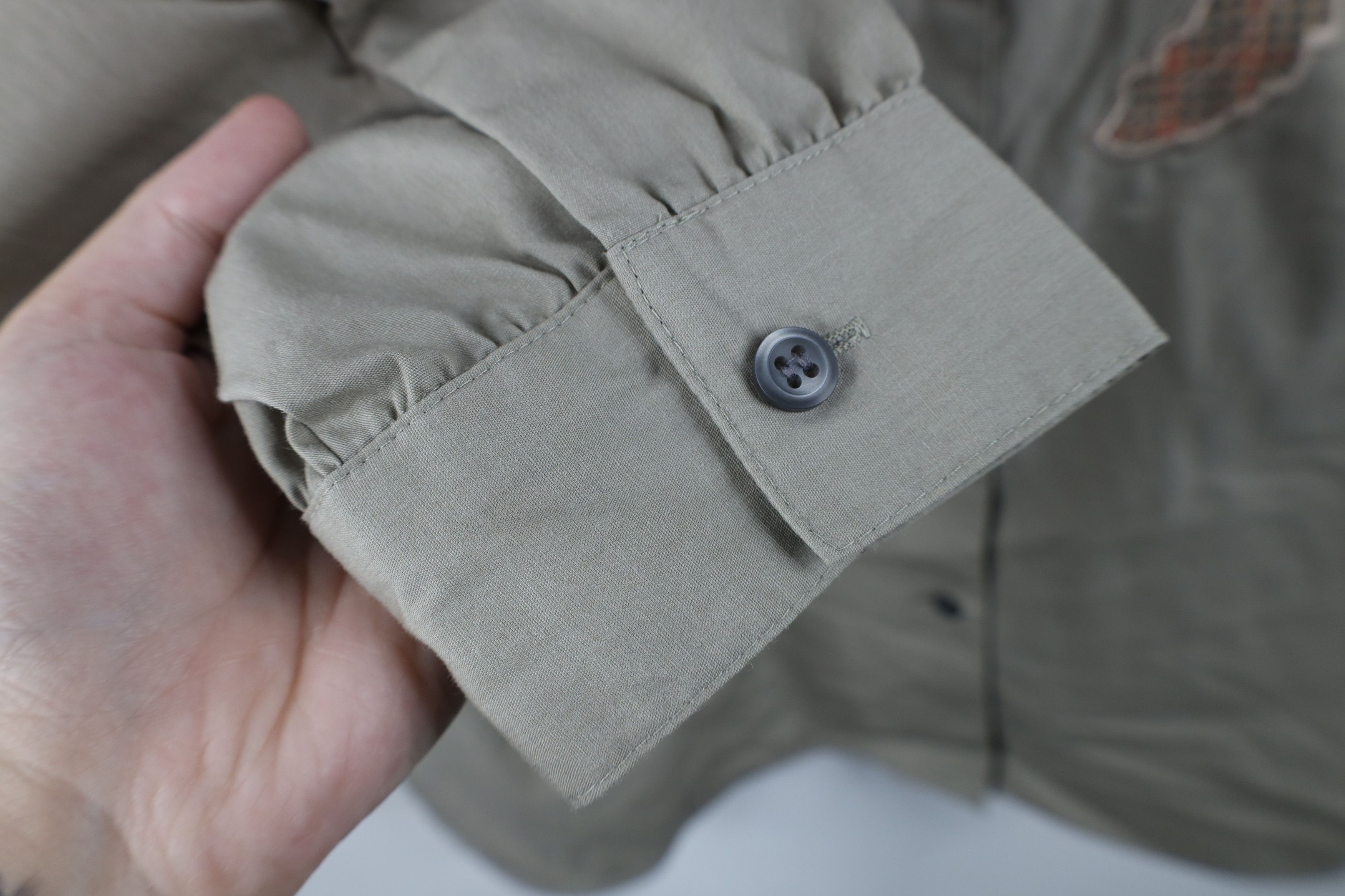 Vintage Vintage 90s Streetwear Fall Leaf Collared Button Shirt Beige Size XL / US 12-14 / IT 48-50 - 7 Thumbnail