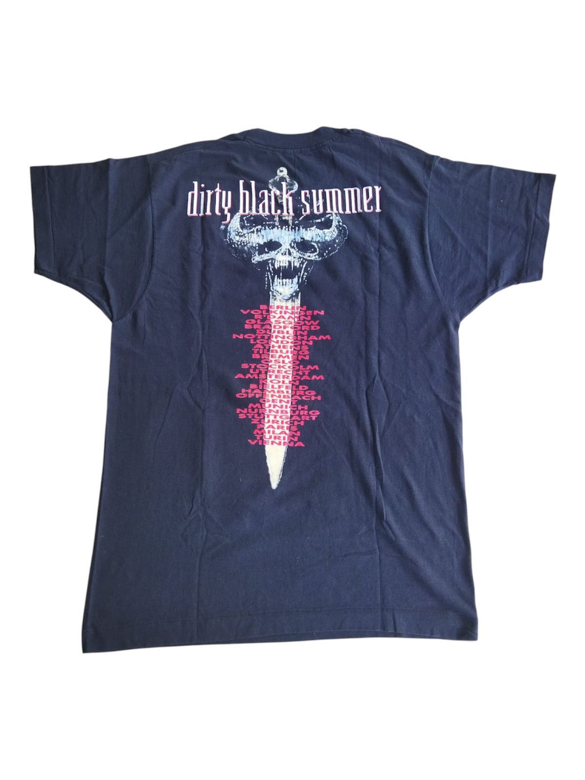 Band Tees × Vintage Vintage 90s Danzig Dirty Black Summer Tour Tee Size US L / EU 52-54 / 3 - 2 Thumbnail