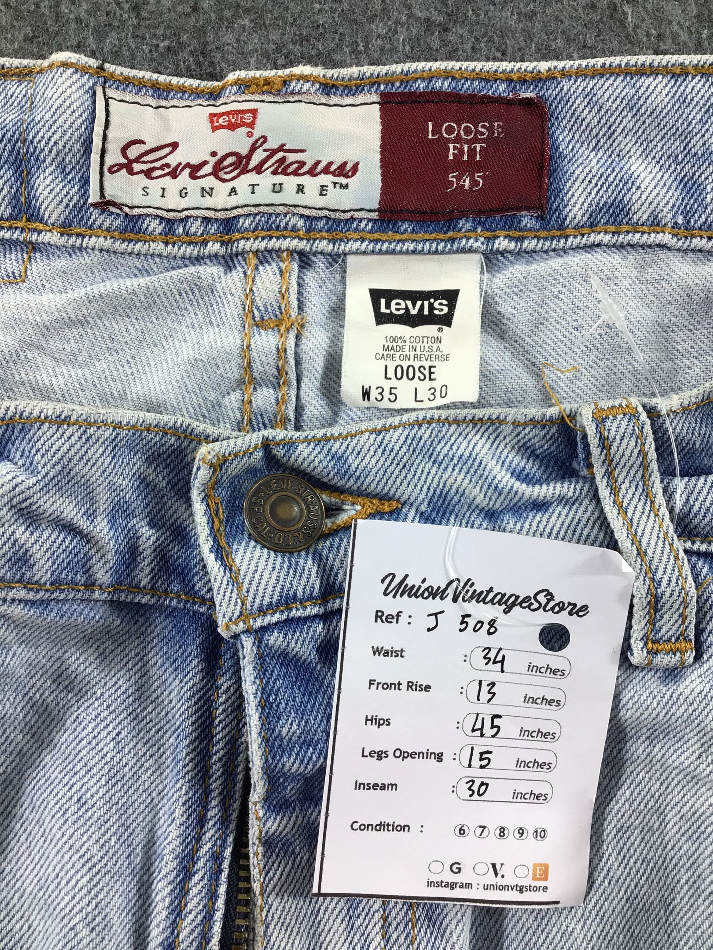 Levi's Vintage Levis 545 Jeans Light Wash Denim -J508 Size US 34 / EU 50 - 11 Thumbnail