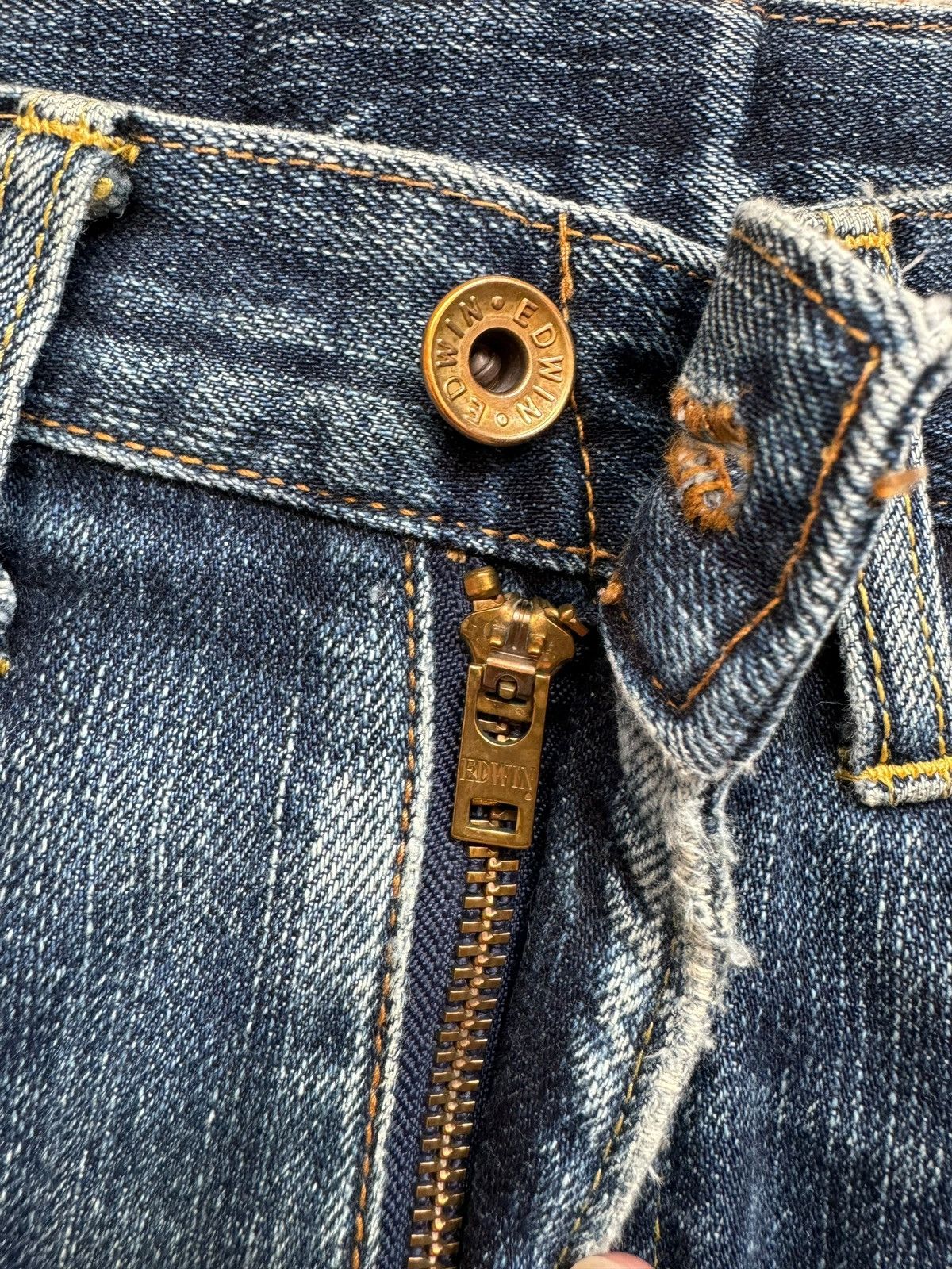 Edwin Vintage Edwin 505zx Distressed Selvedge Jeans Size US 28 / EU 44 - 8 Thumbnail