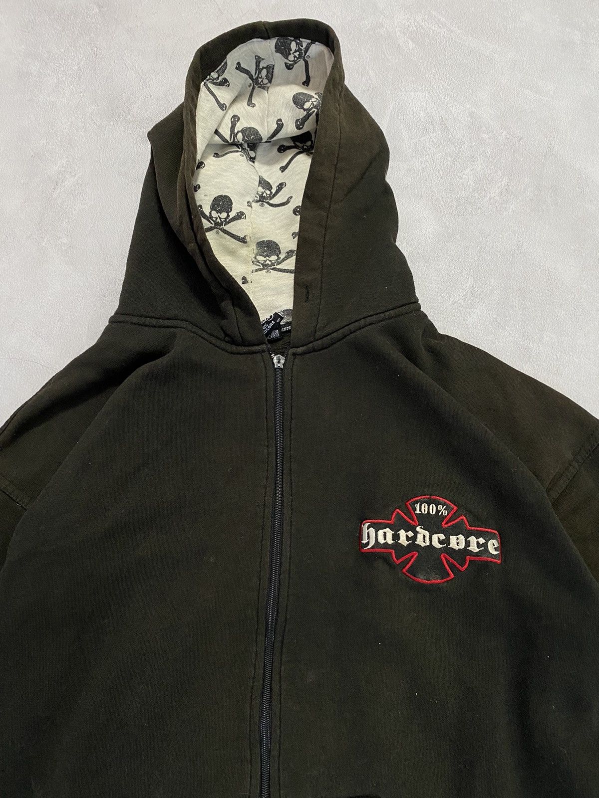 Band Tees 🪖 Vintage Zip Up Hoodie Hardcore MultiLogo Knit All Logo Size US M / EU 48-50 / 2 - 3 Thumbnail