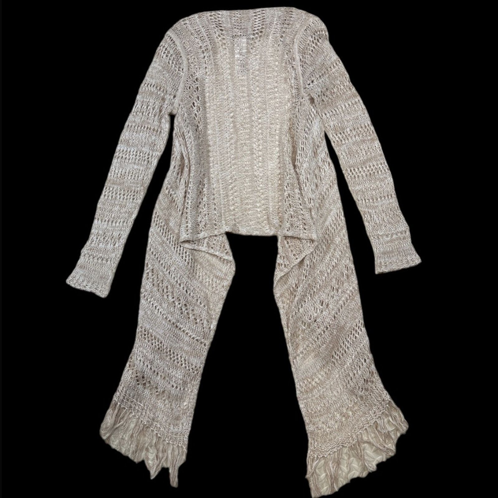 Tommy Bahama Tommy Bahama Khaki/Tan Sweater Cardigan | Size M Size M / US 6-8 / IT 42-44 - 2 Thumbnail