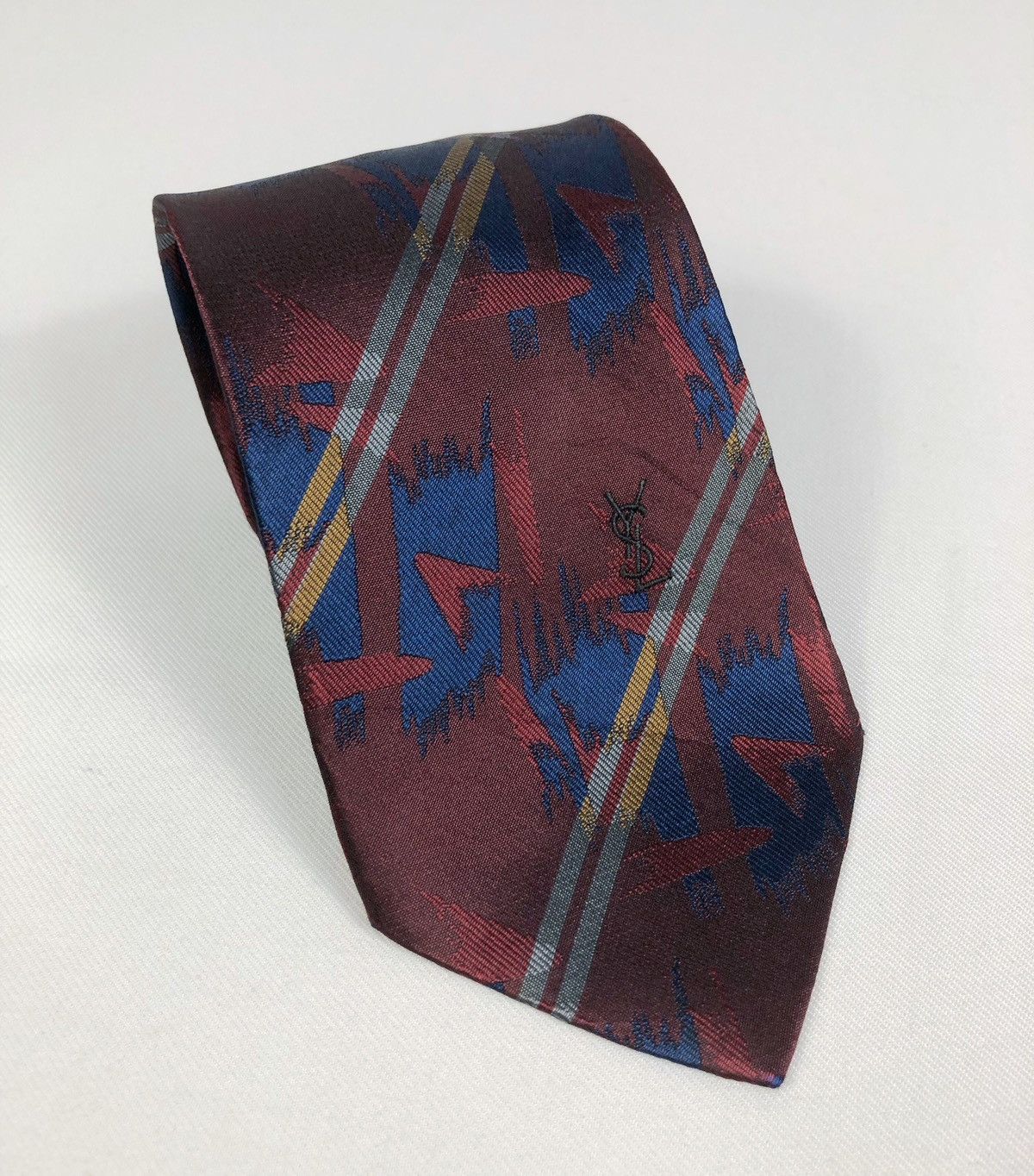 Yves Saint Laurent Rare Vintage Yves Saint Laurent YSL Silk Tie Size ONE SIZE - 1 Thumbnail