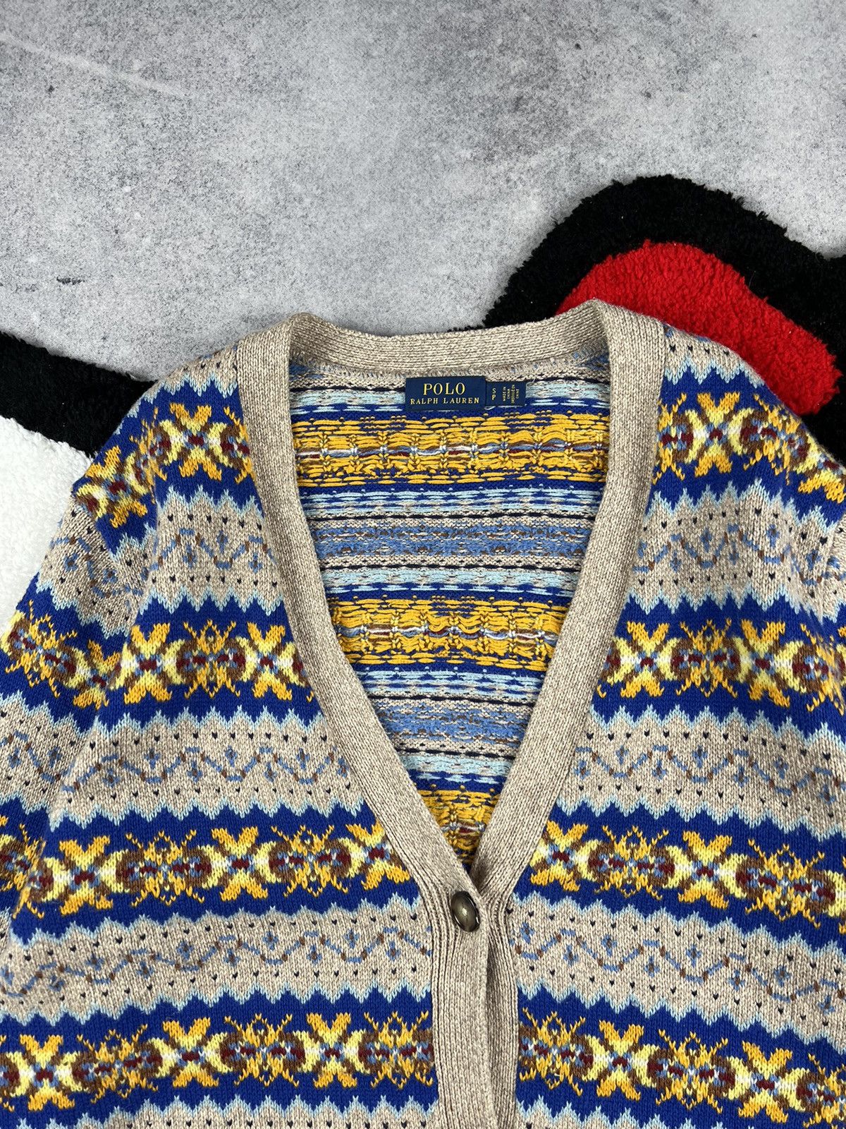 Ralph Lauren Polo Ralph Lauren Fair Isle Avant Gard Cardigan Sweater Size S / US 4 / IT 40 - 8 Thumbnail