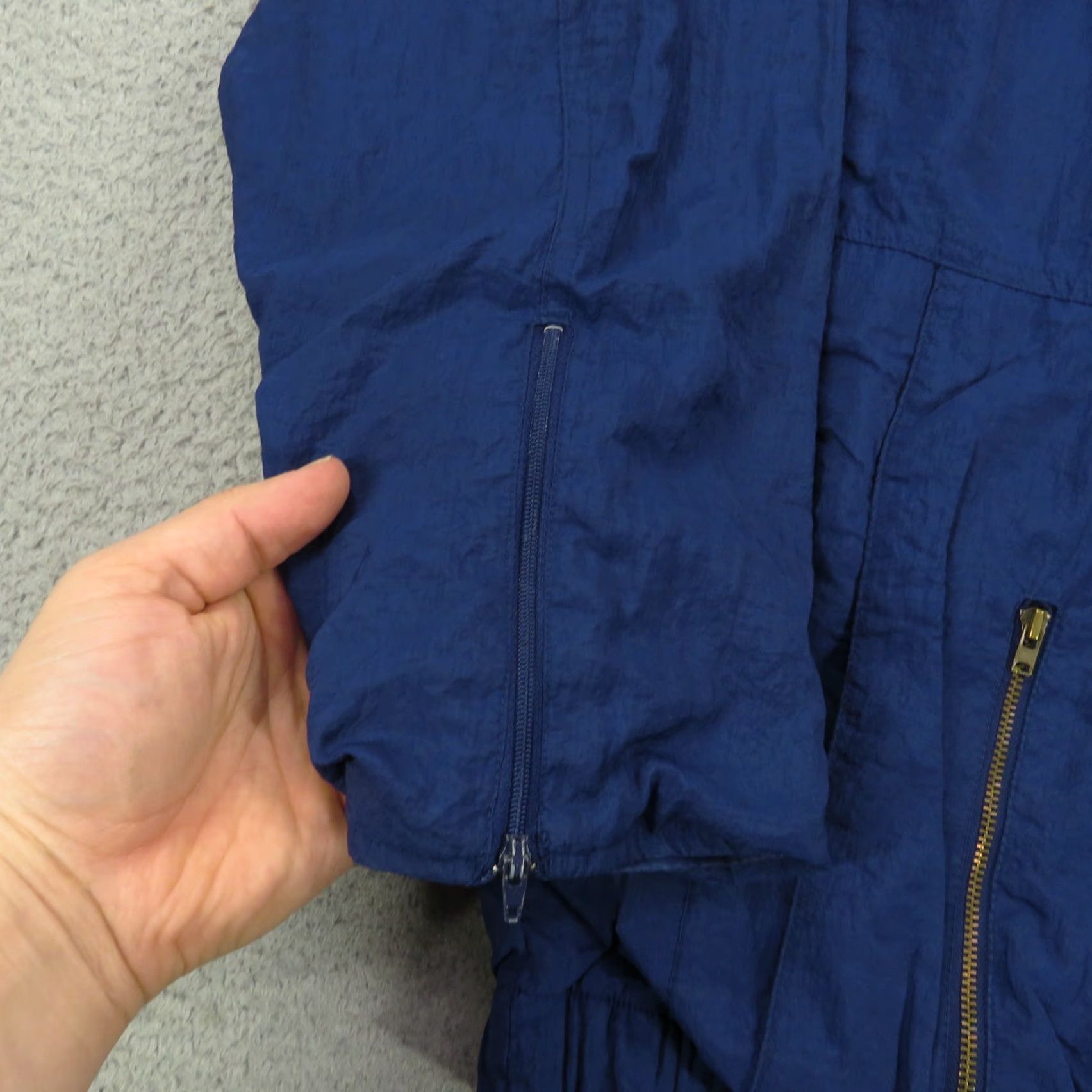 Adidas VINTAGE adidas Jacket Mens XXL Navy Red Trefoil Track Bomber Utility Pockets 80s Size US XXL / EU 58 / 5 - 2 Thumbnail