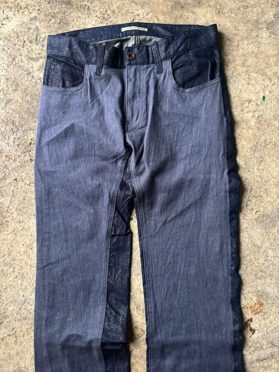 If Six Was Nine 2000s Issey Miyake Tsumori Chisato Glitter Dual Tone Pants Size US 28 / EU 44 - 2 Thumbnail
