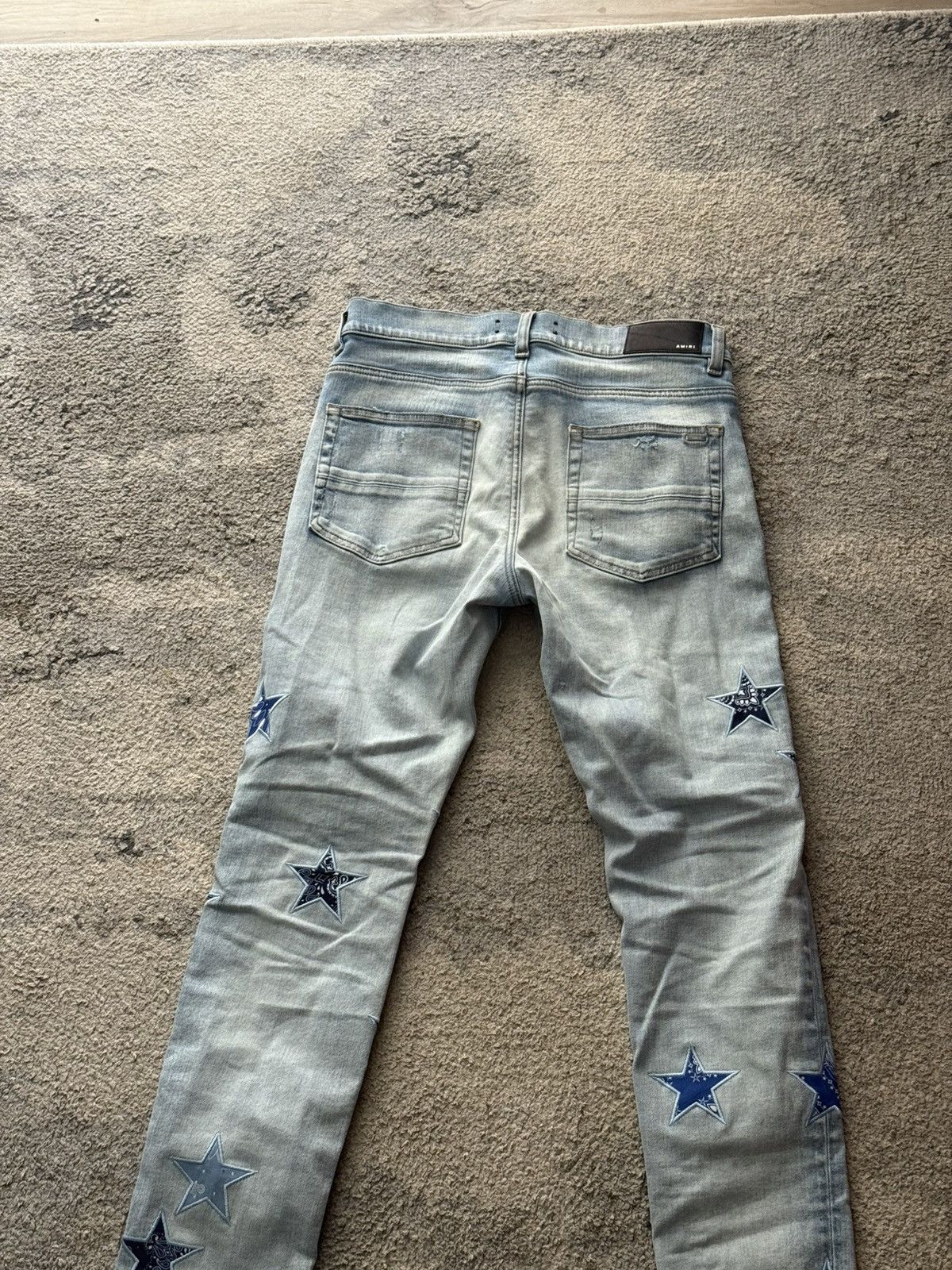Amiri Amiri Jean - Blue Bandana Star Denim Jeans Size US 32 / EU 48 - 5 Thumbnail