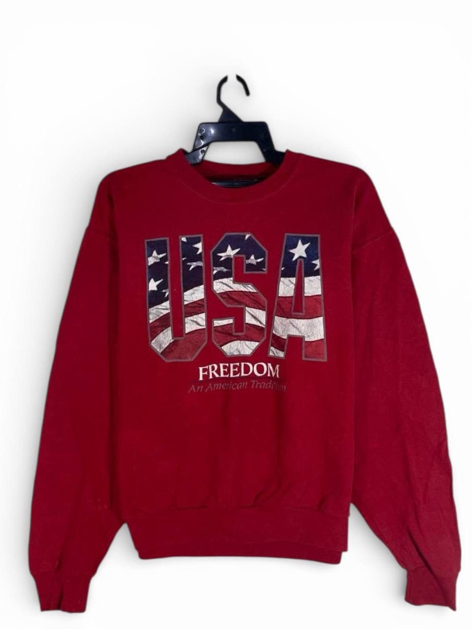 Other Vintage 90s usa American freedom sweatshirt jumper size M Size US M / EU 48-50 / 2 - 1 Thumbnail