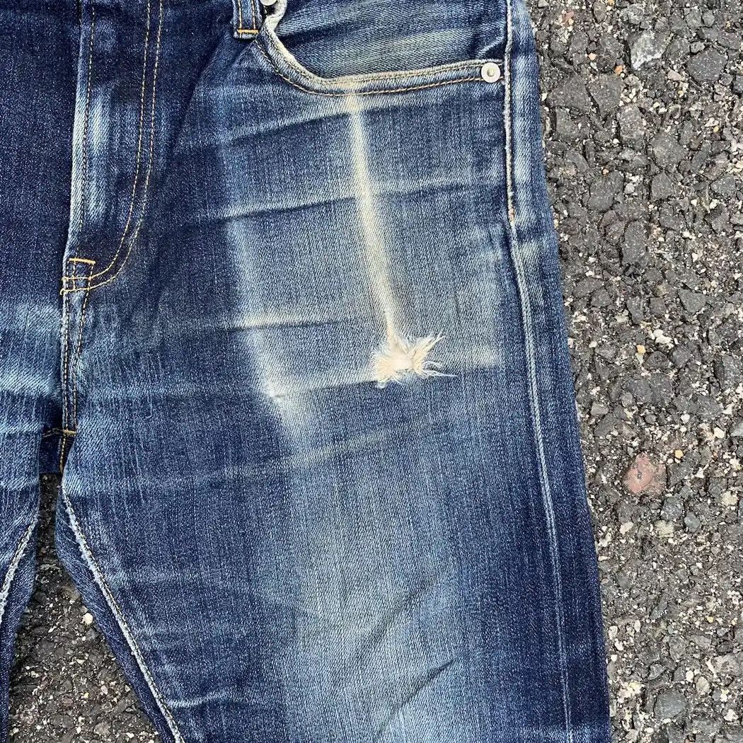 Self Edge 💥 REDLINE 💥 Nice Fading Jeans Japanese Vintage Ankle Pants Size US 33 - 8 Thumbnail