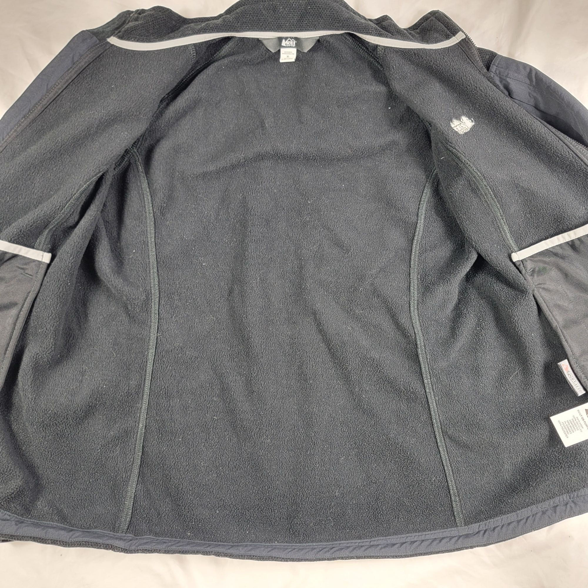 Rei REI Polartec Womens XL Black Full Zip Sweater Winter Warm Ca Size XL / US 12-14 / IT 48-50 - 3 Thumbnail