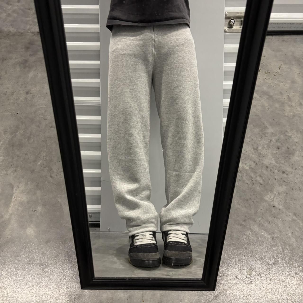 Japanese Brand × Vintage Crazy Vintage 90s Light Grey Essential Sweatpants! Size US 30 / EU 46 - 1 Thumbnail