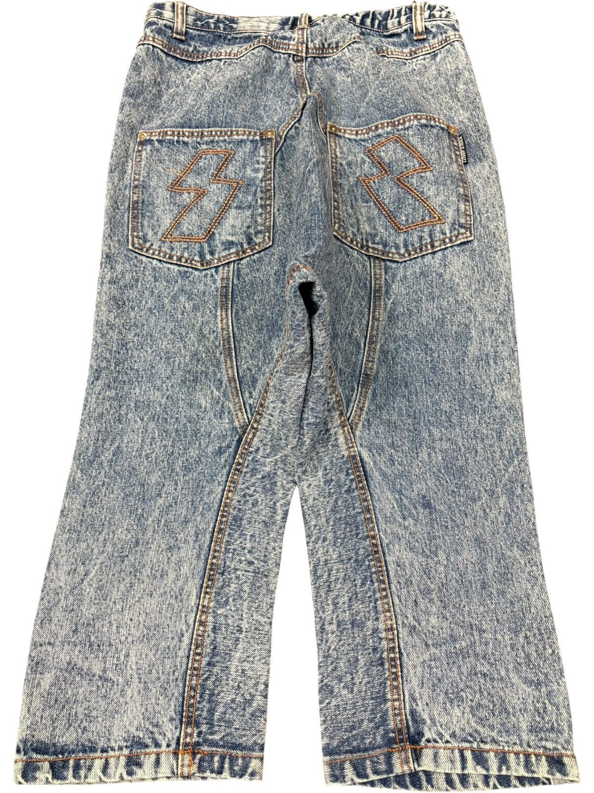 Super Lovers Vintage Japanese Super Lovers Destroyed Jean Shorts Jorts Size US 29 - 2 Thumbnail