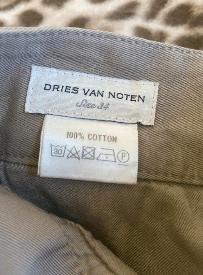 Dries Van Noten × Vintage Dries Van Noten Pants Baggy Wide Crop Cargo Jeans Top EX0109 Size 26" / US 2 / IT 38 - 5 Thumbnail