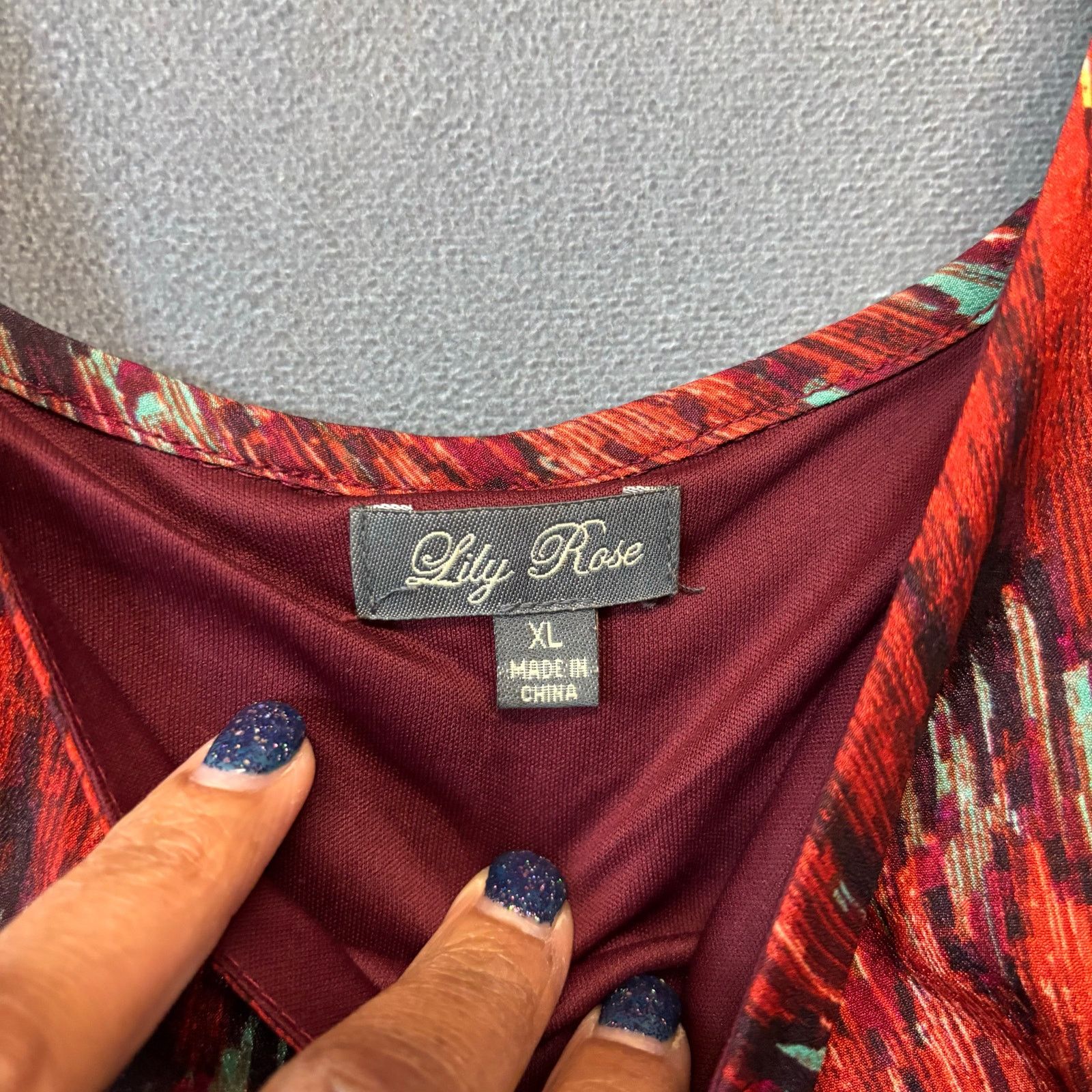 Other Lily Rose XL Multicolor Ikat Print Bow Back Dress Boho Size XL / US 12-14 / IT 48-50 - 5 Thumbnail
