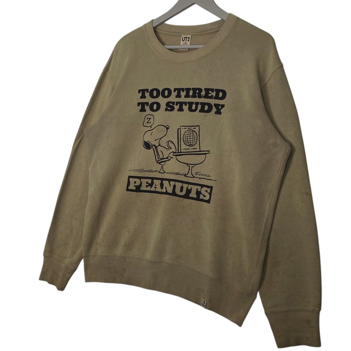 Vintage Vintage Peanuts Printed Crewneck Sweatshirt Brown Size L Size US M / EU 48-50 / 2 - 2 Thumbnail